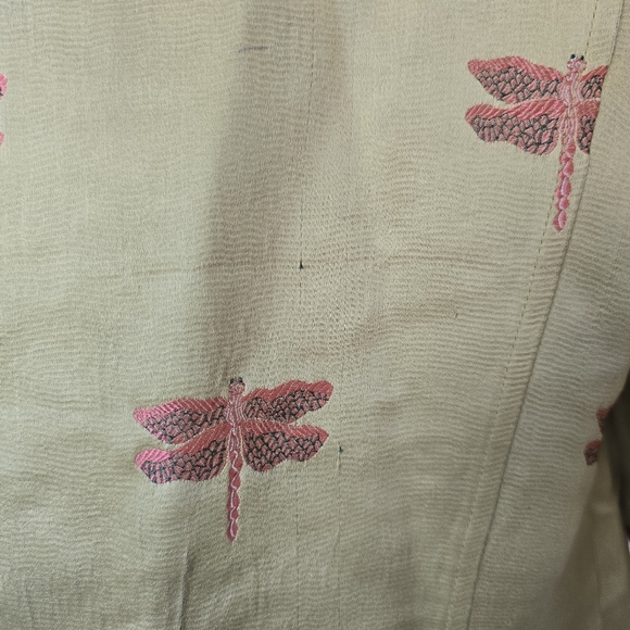 3 Sisters Vintage | Small | Green Dragonfly Jacket - Picture 8 of 9